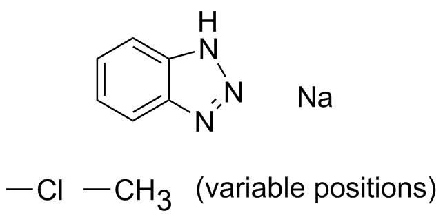 C-氯-C-甲基-1H-苯并三唑钠盐 (1:1)分子结构 (CAS 202420-04-0)