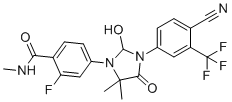 CAS # 2029195-97-7, Enzalutamide Impurity 47, 4-(3-(4-Cyano-3-(trifluoromethyl)phenyl)-2-hydroxy-5,5-dimethyl-4-oxoimidazolidin-1-yl)-2-fluoro-N-methylbenzamide