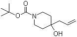 4-羟基-4-(2-丙烯基)哌啶-1-羧酸叔丁酯分子结构 (CAS 203662-51-5)