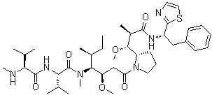 单甲基澳瑞他汀 D分子结构 (CAS 203849-91-6)