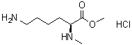 N2-甲基-L-赖氨酸甲酯盐酸盐分子结构 (CAS 2044709-73-9)