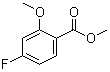 Methyl 2-methoxy-4-fluorobenzoate molecular structure (CAS 204707-42-6)