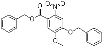 4-(苄氧基)-5-甲氧基-2-硝基苯甲酸苄酯分子结构 (CAS 205259-40-1)