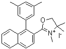 2-[1-(3,5-Dimethylphenyl)-2-naphthalenyl]-4,5-dihydro-3,4,4-trimethyloxazolium iodide molecular structure (CAS 207233-97-4)