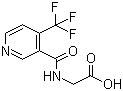 N-[[4-(三氟甲基)-3-吡啶基]羰基]甘氨酸分子结构 (CAS 207502-65-6)