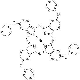 2,9,16,23-四苯氧基-29H,31H-酞菁镍分子结构 (CAS 207569-15-1)