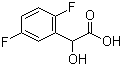 2,5-二氟扁桃酸分子结构 (CAS 207853-61-0)