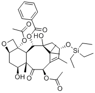 13-O-(三乙基硅烷基)浆果赤霉素III分子结构 (CAS 208406-86-4)