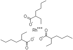 2-乙基己酸铑分子结构 (CAS 20845-92-5)