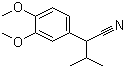 3-甲基-2-(3,4-二甲氧基苯基)丁腈分子结构 (CAS 20850-49-1)