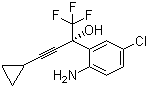 (S)-1-(2-氨基-5-氯苯基)-1-三氟甲基-3-环丙基-2-丙炔-1-醇分子结构 (CAS 209414-27-7)
