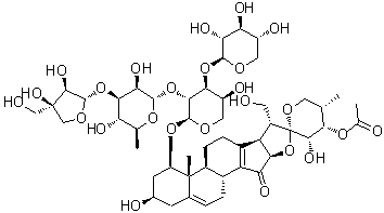 Trillikamtoside R分子结构 (CAS 2098642-71-6)