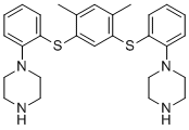 CAS 登录号：2099147-02-9, 1,1′-[(4,6-二甲基-1,3-亚苯基)双(硫代-2,1-亚苯基)]双[哌嗪]
