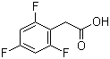 2,4,6-三氟苯乙酸分子结构 (CAS 209991-63-9)