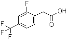 2-氟-4-三氟甲基苯乙酸分子结构 (CAS 209991-64-0)