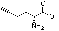 (2R)-2-氨基-5-己炔酸分子结构 (CAS 211054-02-3)