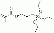 甲基丙烯酰氧基丙基三乙氧基硅烷分子结构 (CAS 21142-29-0)