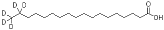 十八烷酸-17,17,18,18,18-d<sub>5</sub>分子结构 (CAS 211443-83-3)