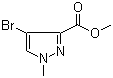 Methyl 4-bromo-1-methyl-1H-pyrazole-3-carboxylate molecular structure (CAS 211738-66-8)