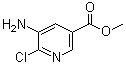 5-氨基-6-氯烟酸甲酯分子结构 (CAS 211915-96-7)