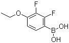 B-(4-乙氧基-2,3-二氟苯基)硼酸分子结构 (CAS 212386-71-5)