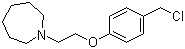 1-[2-[4-(氯甲基)苯氧基]乙基]氮杂环庚烷分子结构 (CAS 212771-30-7)