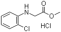 (R)-邻氯苯甘氨酸甲酯盐酸盐分子结构 (CAS 212838-70-5)