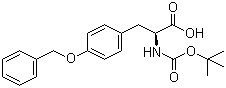 Boc-O-苄基-L-酪氨酸分子结构 (CAS 2130-96-3)
