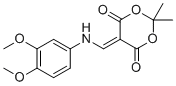 CAS # 213699-53-7, Cabozantinib Impurity 15, 5-(((3,4-Dimethoxyphenyl)amino)methylene)-2,2-dimethyl-1,3-dioxane-4,6-dione