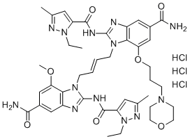 structure of CAS# 2138299-34-8, diABZI STING agonist-1 trihydrochloride