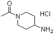 1-乙酰基哌啶-4-胺盐酸盐分子结构 (CAS 214147-48-5)
