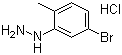 5-溴-2-甲基苯肼盐酸盐分子结构 (CAS 214915-80-7)