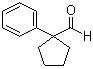 1-苯基环戊烷甲醛分子结构 (CAS 21573-69-3)