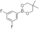 3,5-二氟苯硼酸新新戊二醇酯分子结构 (CAS 216393-57-6)