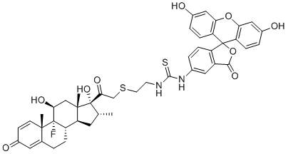 地塞米松荧光素分子结构 (CAS 216854-76-1)