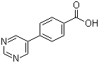 4-(嘧啶-5-基)苯甲酸分子结构 (CAS 216959-91-0)