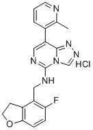 CAS # 2170606-94-5, MAK-683 hydrochloride, N-[(5-fluoro-2,3-dihydro-1-benzofuran-4-yl)methyl]-8-(2-methylpyridin-3-yl)-[1,2,4]triazolo[4,3-c]pyrimidin-5-amine hydrochloride