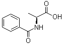 N-苯甲酰基-L-丙氨酸分子结构 (CAS 2198-64-3)