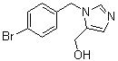 1-[(4-Bromophenyl)methyl]-1H-imidazole-5-methanol molecular structure (CAS 220364-22-7)