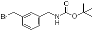 [3-(溴甲基)苄基]氨基甲酸叔丁酯分子结构 (CAS 220364-34-1)