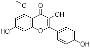 5-O-甲基山柰酚分子结构 (CAS 22044-80-0)