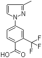 4-(3-甲基-1H-吡唑-1-基)-2-三氟甲基苯甲酸分子结构 (CAS 220462-01-1)