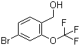 4-Bromo-2-trifluoromethoxybenzyl alcohol molecular structure (CAS 220996-81-6)