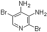2,5-二溴吡啶-3,4-二胺分子结构 (CAS 221241-11-8)