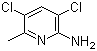 3,5-二氯-6-甲基吡啶-2-胺分子结构 (CAS 22137-52-6)