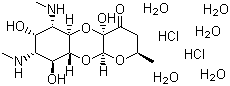 Spectinomycin dihydrochloride pentahydrate molecular structure (CAS 22189-32-8)