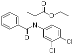 Ethyl 2-[benzoyl-(3,4-dichlorophenyl)amino]propanoate molecular structure (CAS 22212-55-1)