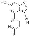 4-(6-氟吡啶-3-基)-6-羟基吡唑并[1,5-a]吡啶-3-甲腈分子结构 (CAS 2222654-09-1)