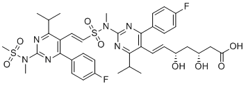 罗舒伐他汀 EP 杂质J分子结构 (CAS 2226413-62-1)