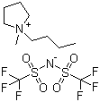 1-Butyl-1-methylpyrrolidinium bistriflimide molecular structure (CAS 223437-11-4)